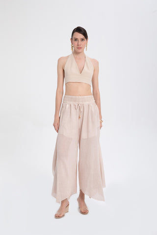 Flared Pants - Flax / Standard - Trousers