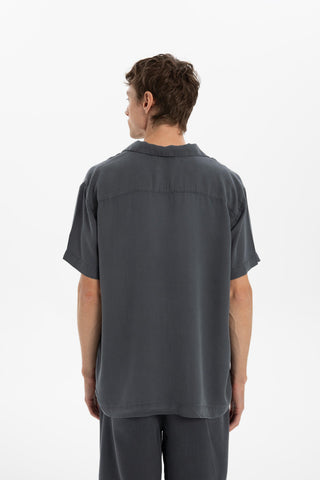 Tensel Turn-down Collar Short Sleeve Men’s Shirt - Shirt