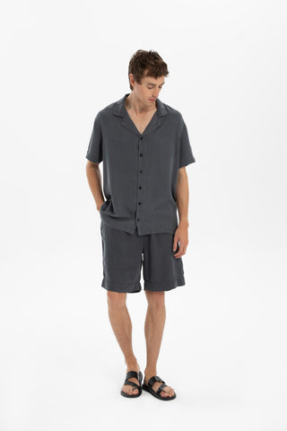 Tensel Turn-down Collar Short Sleeve Men’s Shirt - Shirt