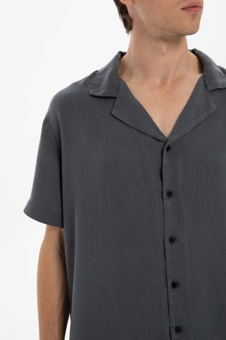 Tensel Turn-down Collar Short Sleeve Men’s Shirt - Shirt