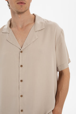 Tensel Turn-down Collar Short Sleeve Men’s Shirt - Shirt