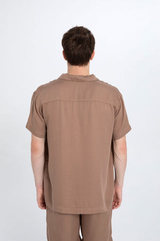 Tensel Turn-down Collar Short Sleeve Men’s Shirt - Shirt