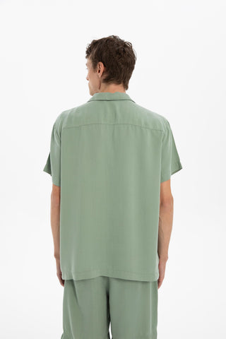 Tensel Turn-down Collar Short Sleeve Men’s Shirt - Shirt