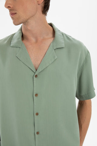 Tensel Turn-down Collar Short Sleeve Men’s Shirt - Shirt