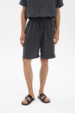 Tencel Relaxed Fit Drawstring Men Short