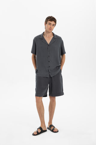 Tencel Relaxed Fit Drawstring Men Short