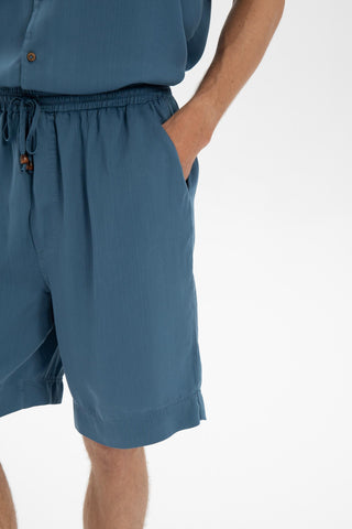 Tencel Relaxed Fit Drawstring Men Short