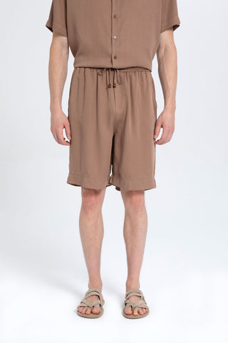 Tencel Relaxed Fit Drawstring Men Short