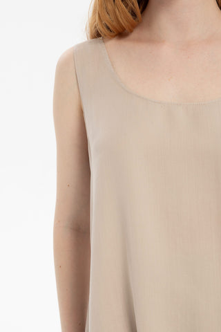 Flowy Strappy Tencel Blouse - Blouse