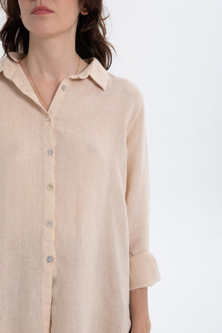 Linen Classic Cut Casual Women’s Shirt - Shirt