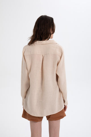 Linen Classic Cut Casual Women’s Shirt - Shirt