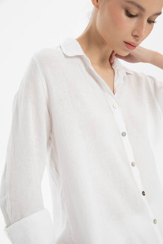 Linen Classic Cut Casual Women’s Shirt - Shirt