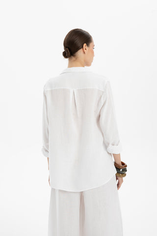 Linen Classic Cut Casual Women’s Shirt - Shirt