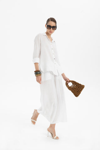 Linen Classic Cut Casual Women’s Shirt - Shirt