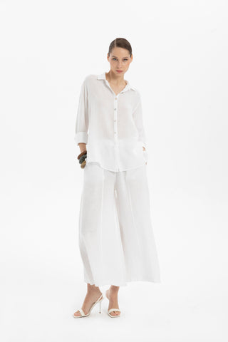 Linen Classic Cut Casual Women’s Shirt - Shirt