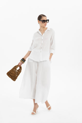 Linen Classic Cut Casual Women’s Shirt - Shirt