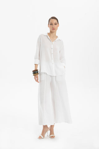 Linen Classic Cut Casual Women’s Shirt - Shirt