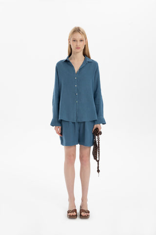 Linen Classic Cut Casual Women’s Shirt - Shirt