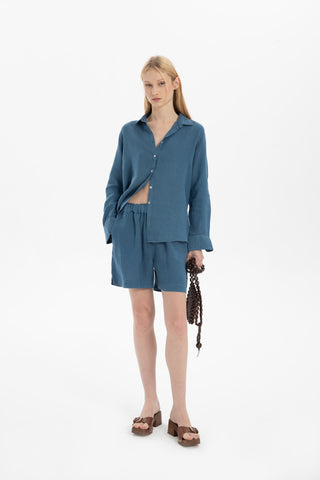Linen Classic Cut Casual Women’s Shirt - Shirt