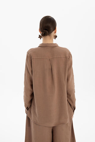 Linen Classic Cut Casual Women’s Shirt - Shirt