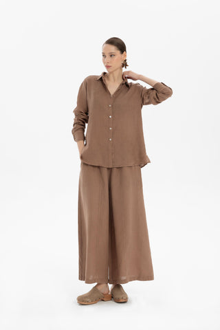 Linen Classic Cut Casual Women’s Shirt - Shirt