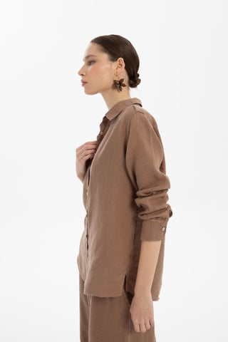 Linen Classic Cut Casual Women’s Shirt - Shirt