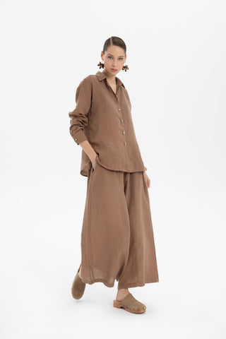 Linen Classic Cut Casual Women’s Shirt - Shirt