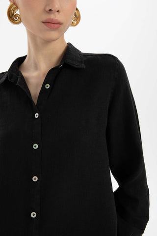 Linen Classic Cut Casual Women’s Shirt - Shirt