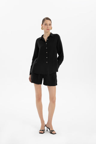 Linen Classic Cut Casual Women’s Shirt - Shirt