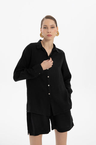 Linen Classic Cut Casual Women’s Shirt - Shirt