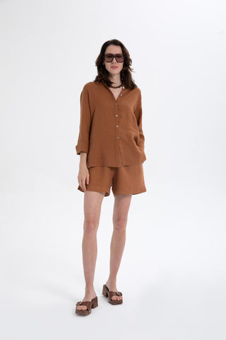 Linen Classic Cut Casual Women’s Shirt - Shirt