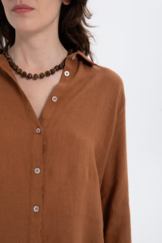 Linen Classic Cut Casual Women’s Shirt - Shirt