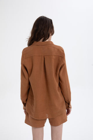 Linen Classic Cut Casual Women’s Shirt - Shirt
