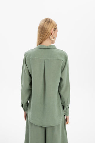 Linen Classic Cut Casual Women’s Shirt - Shirt
