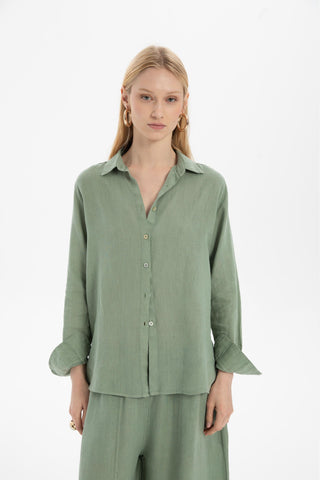 Linen Classic Cut Casual Women’s Shirt - Shirt