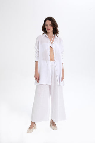 Linen Classic Cut Tunic Shirt