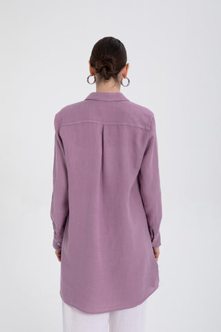 Linen Classic Cut Tunic Shirt