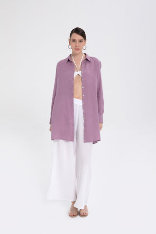 Linen Classic Cut Tunic Shirt