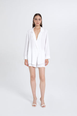 Linen Viscose Flowy Women's Jacket