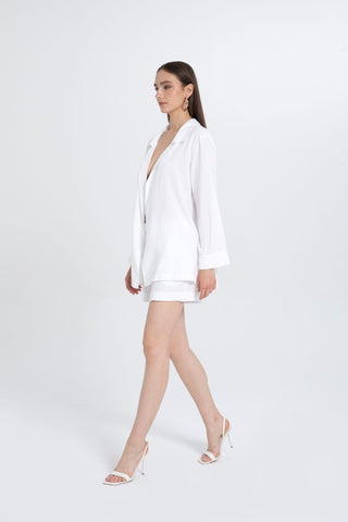 Linen Viscose Flowy Women's Jacket