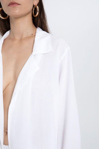 Linen Viscose Flowy Women's Jacket