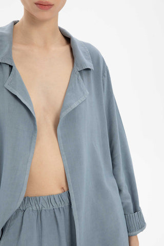 Linen Viscose Flowy Women's Jacket