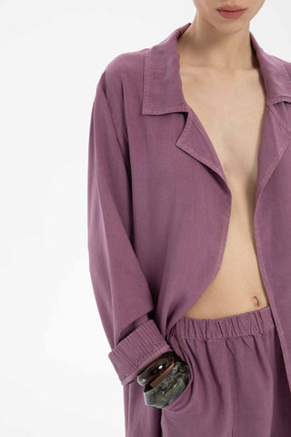 Linen Viscose Flowy Women's Jacket