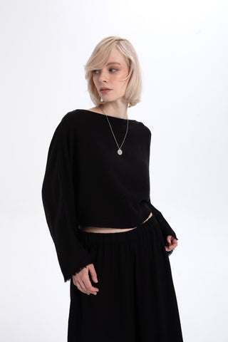 Tencel Linen Soft Textured Batwing Sleeve Blouse