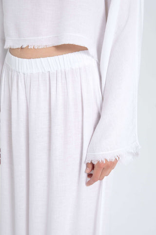 Natural Textured Comfortable Women’s Trousers - Trousers