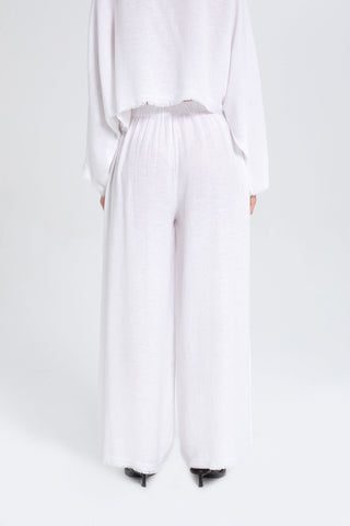 Natural Textured Comfortable Women’s Trousers - Trousers