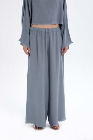 Natural Textured Comfortable Women’s Trousers - Trousers