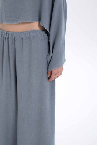 Natural Textured Comfortable Women’s Trousers - Trousers