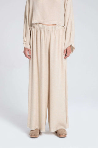 Natural Textured Comfortable Women’s Trousers - Trousers