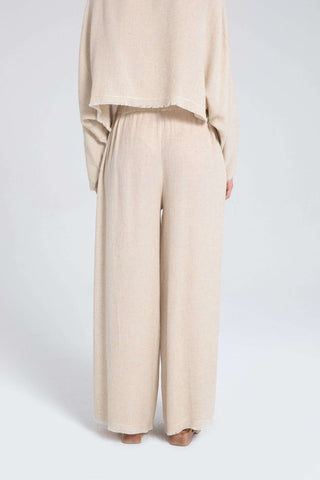 Natural Textured Comfortable Women’s Trousers - Trousers